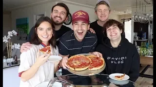 DEEP DISH PIZZA MUKBANG WITH DAVID DOBRIK, NATALIE, ZANE AND JASON!!