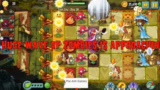 Lost City Day 28 Walkthrough - Plants vs Zombies 2 - The Anh Games - PVZ 2