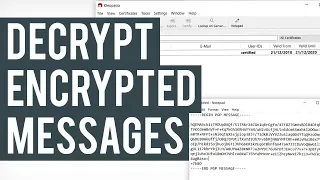 How To Decrypt PGP Messages | gpg4win Kleopatra Tutorial