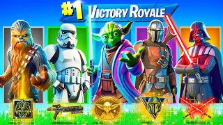 The RANDOM STAR WARS BOSS Challenge in Fortnite (Chewbacca, Yoda, Darth Vader, Mandalorian)