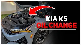 KIA K5 OIL CHANGE DIY! 2021-2023 KIA K5