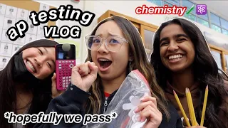 AP TESTING VLOG (ap chemistry) | sophomore in high school