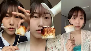 Asmr  Mukbang Eating | Meeze marshmallow🍡🥛