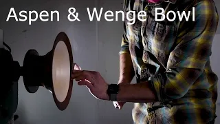 Turning a Segmented Aspen & Wenge Bowl | Woodturning