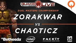 ZorakWar vs cha0ticz - Furious Heights / Cure / Hektik (QuakeCon 2016)