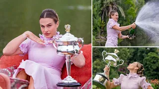 Australian Open champ Aryna Sabalenka stuns as she poses with her trophy - and pinpoints the  ...