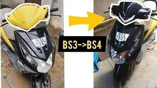 How to convert BS3-BS4 Handle cover conversation for Honda Dio / PART -2/Modified
