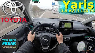 2023 Toyota Yaris 1.5 VVT-i 125 PS TOP SPEED AUTOBAHN DRIVE POV