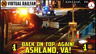 ASHLAND, VA IS" BACK ON TOP, AGAIN!" WITH ANOTHER CAR ON THE RR TRACKS! PLEASE BE CAREFUL! 12/12/21