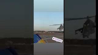 Meanwhile on Ukrainian roads Mi-24