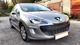 Peugeot 308 ставим Bi led + чёрный мат