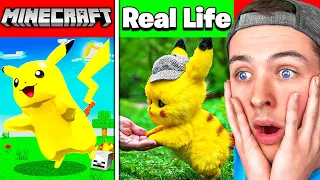 MINECRAFT POKEMON IN REAL LIFE! | PIKACHU, CHARMANDER & MORE!