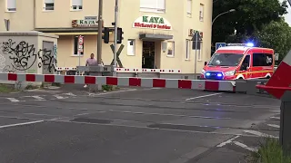 12.500. Video: Erstmalig: Neues MTF FF Bonn LE Dransdorf - Steht an Bahnschranke