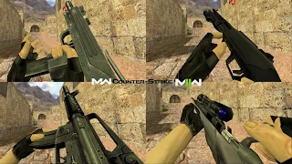 Counter-Strike 1.6 Vanilla Weapons Reanim but in MW2019 MW2022 Weapons Pack Link in Description