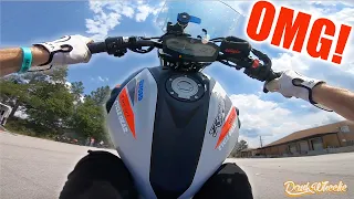 Ninja 400 First Ride - Almost Crashed BAD!