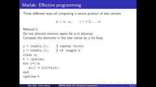 ch4 M: Matlab video. Wen Shen