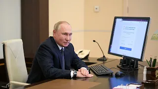 #Путин проголосовал #онлайн на выборах в Госдуму
