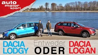 Dacia Lodgy Stepway vs Logan MCV Stepway | Entweder ODER | (Vergleich/Review) auto motor und sport