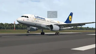 X-Plane 11 Toliss Airbus A319-100 Cologne/Bonn EDDK 32R landing