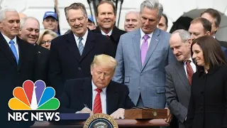 President Donald Trump Signs USMCA Trade Deal Into Law: 'This Is A Colossal Victory' | NBC News