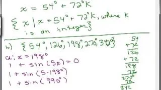 Solve Trig Equations 13-multiple angle