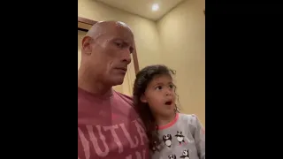 Dwayne Johnson's reaction on his daughter choosing Aquaman over him