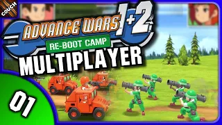 BATTLING IN LOCAL MULTIPLAYER! | Advance Wars Reboot Camp VERSUS MODE Episode 1 | Couch Play