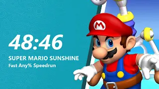 Super Mario Sunshine Fast Any% Speedrun in 48:46