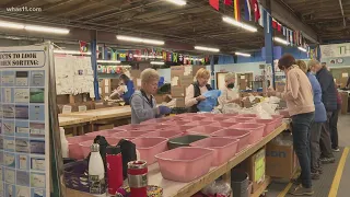 Ukrainian, volunteers in Louisville pack medical supply kits to send to Ukraine