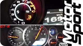 0-250 km/h : Ferrari FF VS Nissan GT-R (Motorsport)