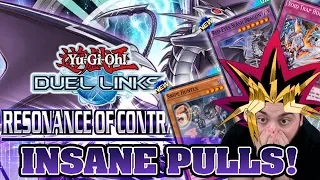 INSANE LUCK! NEW PACK OPENINGS! RESONANCE OF CONTRAST! YuGiOh Duel Links Mini Box Opening!