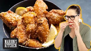 My IMPOSSIBLE wings...crispy AND sticky 💯Honey Lemon Chicken Wings 😱🍗😱🍗 | Marion's Kitchen