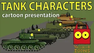 Tank cartoon characters presentation