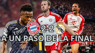 Bayer Munich 2 - 2 Real Madrid Resumen , Análisis : con goles de vini y kane