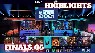 MAD vs RGE - Game 5 Highlights | Grand Finals LEC 2021 Spring Playoffs | Mad Lions vs Rogue G5