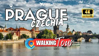 Exploring Prague [Czechia 🇨🇿] | Summer Walking Tour 4K (Ultra HD 30fps)