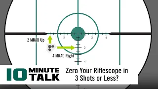 #10MinuteTalk - Zero Your Riflescope in 3 Shots or Less?