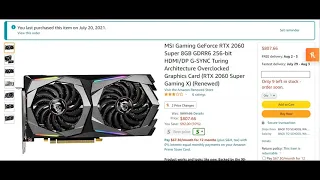 Buying a refurbished graphics card on amazon. Good idea?