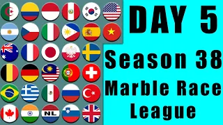 Marble Race League Season 38 Day 5 Marble Race in Algodoo / Marble Race King