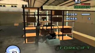 GTA San Andreas (Obtaining a Bulletproof Forklift) No Cheats