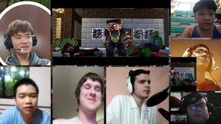 "1 of a Kind" - Minecraft Music Video ♪ [REACTION MASH-UP]#786