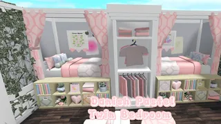 Bloxburg | Danish Pastel Twin Bedroom🌷 | Speedbuild | Roblox