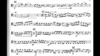 Malcolm Arnold - Fantasy for Trombone, Op. 101 (1969) [Score-Video]