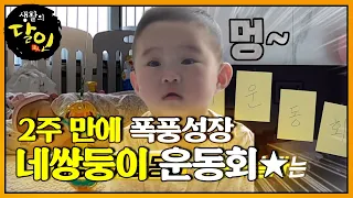 ‘네쌍둥이 육아 달인’ 흥미진진한 인의예지 운동회! #생활의달인 #LittleBigMastersReview #SBSstory