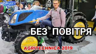 Шины БЕЗ воздуха | Трактор New Holland T4.100N на колесах Trelleborg Pneutrac