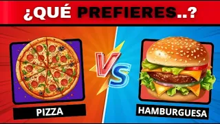 ¿QUÉ PREFIERES? 🤔-Edición de TODO 🍕🚩⛺- QUIZ RETO ✅