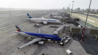 Landing New Quito International Airport SEQM
