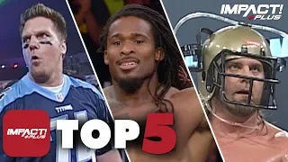 5 GREATEST NFL Crossovers in IMPACT Wrestling History! | IMPACT Plus Top 5