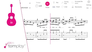 Simon & Garfunkel : The Sound of Silence (Intermediate Level) - Guitar Tab/Sheet Music