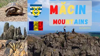 Beautiful Măcin Mountains - These are the oldest mountains in Romania (drone 4k)